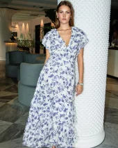 Nadine Dress - Porcelain Blue