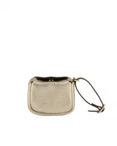 Cowhide Earpods Case - Gold