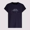 T-shirt w/rhinestones - Marine