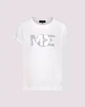 T-shirt w/rhinestones - Cream