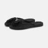 Flip flops w/flower - Black