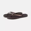 Flip flops w/glitter - Brown
