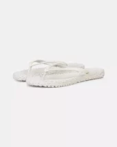 Flip flops w/glitter - Creme