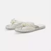 Flip flops w/flowers - Creme