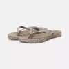 Flip flops w/glitter - Taupe