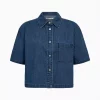 IVY-Malika Shirt - Mid Blue Denim
