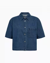 IVY-Malika Shirt - Mid Blue Denim