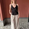 Striped Pants - Ecru