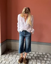 IVY-Augusta French Culotte - Denim Blue