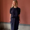 Skirt w/elastic waist - Marine