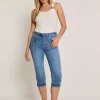 Grace Skinny Capri - Mid Blue
