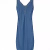 Bati midi stap dress - oil blue