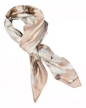 Joly Printed silk scarf - Dust