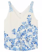 Nelli strap top - Blue print