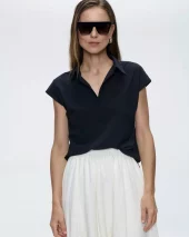 Kitty Top Technical Jersey - Black