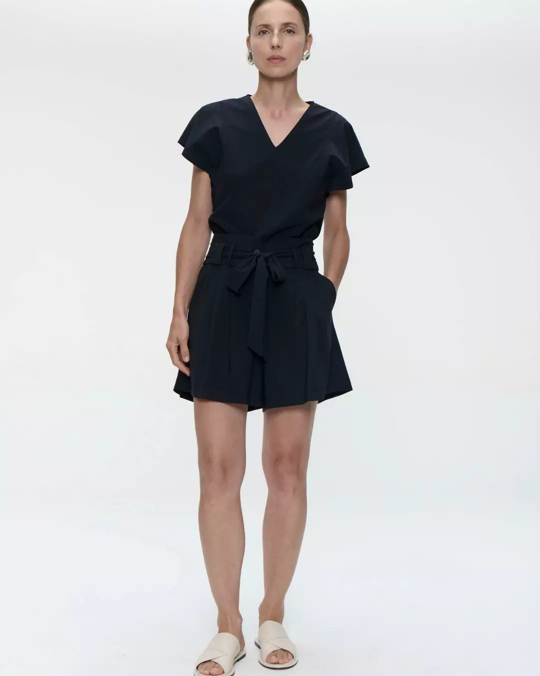 Yana Shorts Technical Jersey - Black