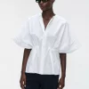 Hiroko Cotton Blouse - White