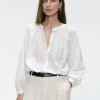 Kenta Cotton Blouse - White