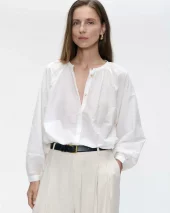 Kenta Cotton Blouse - White