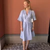Gyra, knee dress - Vista Blue