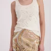 Top w/rhinestones - Marble