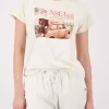 T-shirt w/car print - Marble