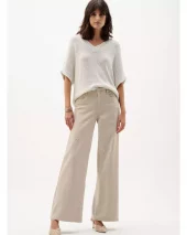 Jeans w/studs - Beige