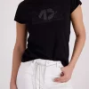 T-shirt w/rhinestones - Black