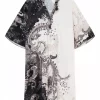 Costa, knee dress - Dull Black