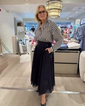 Striped Shirt - Navy