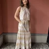 Greek Origin Skirt White/Gold