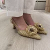 Doha Slingbacks - Gold Nature