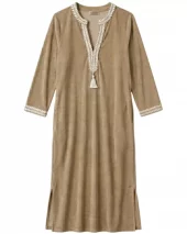 Kaftan Long Dress - Beige