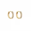 Cathinka Hoop Earrings - Crystal clear