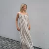 Striped Dress - Ecru