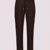 Joggers w/zip pockets - Coffee