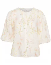 Amalie Blouse - Pink Yellow Flower