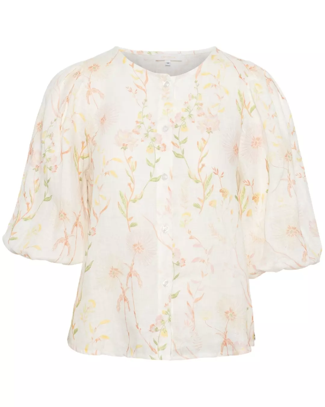 Amalie Blouse - Pink Yellow Flower