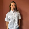 Emma Short Sleeve - White