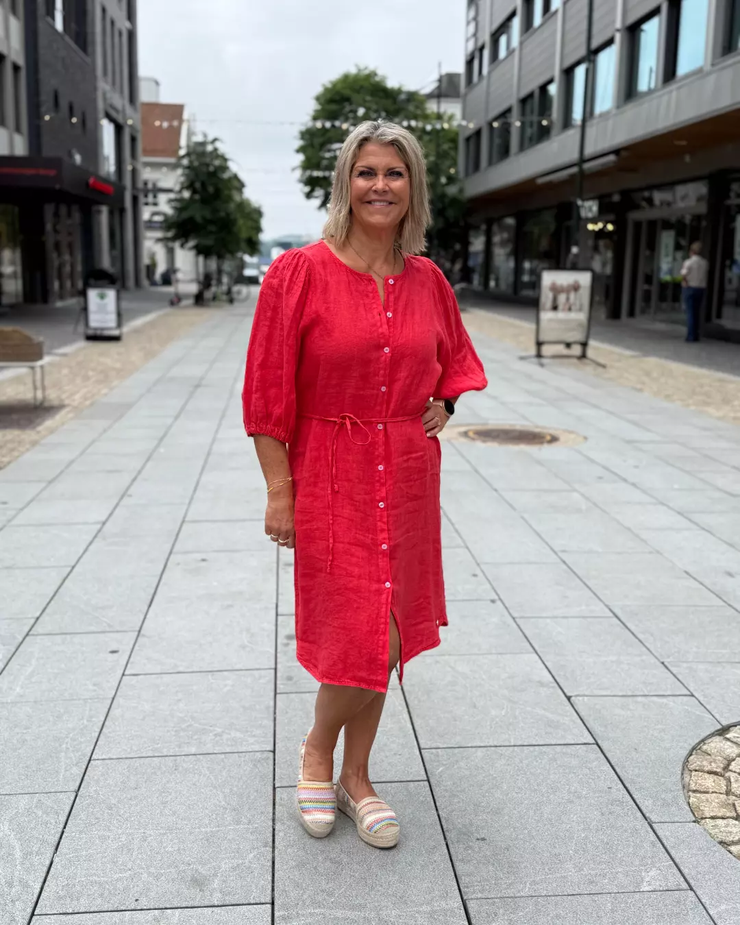 Elise Dress - Coral