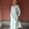 Kaftan Long Dress - Blue Mint