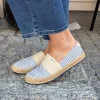 Raffiaville Espadrilles - Blue/Cream