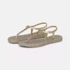 Flip Flops m/reim-Platin