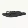 Flip Flops w/glitter -Black