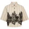ZannaGO shirt - Beige m/sort blonde