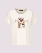 T-shirt w/dogprint - White