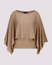 Jumper w/cape design - Brown Sugar