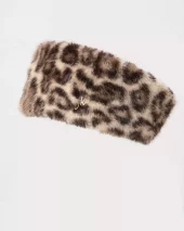 Faux Fur Leopard Print Headband