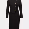 Scuba Crepe Dress - Black