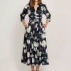 Maria Dress - Blue Garden